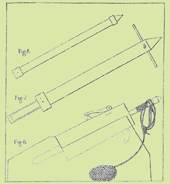 Nouveau canon destiné à lancer les flèches porte-amarres. Annales du sauvetage maritime, tome IV, 4e année, Paris, 1869, p. 361 à 375.